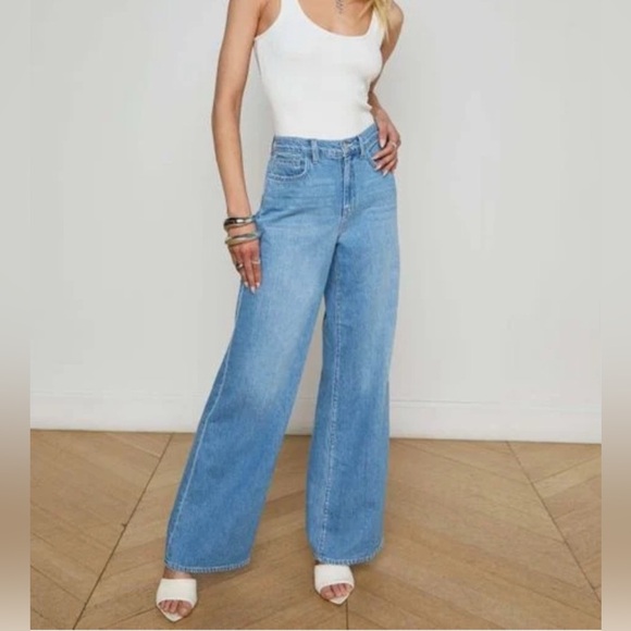 L’AGENCE Alicent Wide Leg jeans - Picture 1 of 12